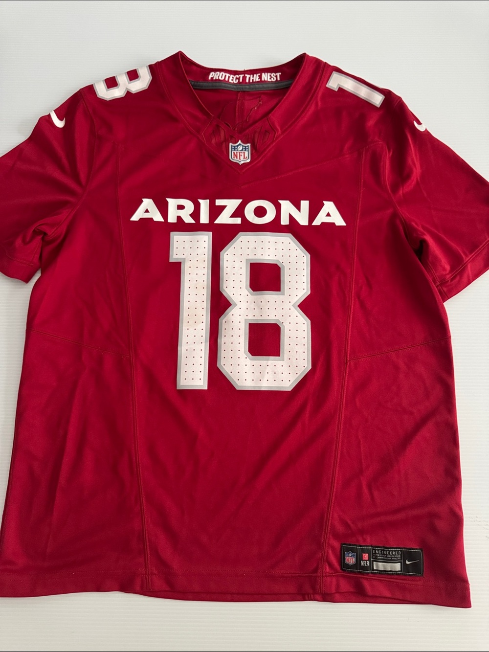 Nike Arizona #18 Men's Football Jersey - Red & White